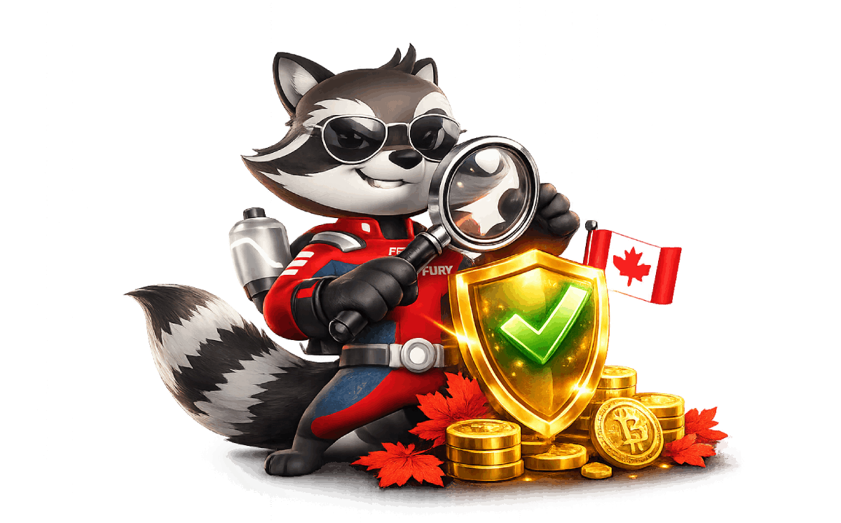 BetFury legit in Canada visual with Canadian casino theme